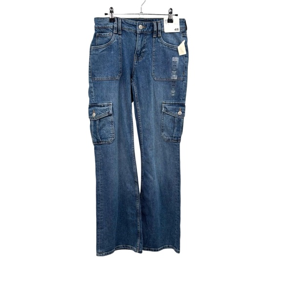 NWT Aeropostale Mid Rise Flair Stretch Jeans Size 4R - Picture 2 of 6